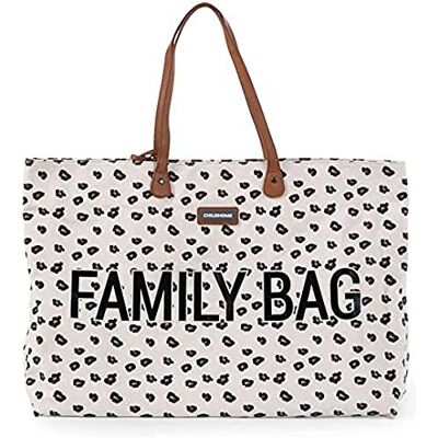 Childhome , Family Bag, Changing Bag, Travel/Weekend Bag, Large Capacity, Detachable pouch included, Leopard Childhome , Family Bag, Changing Bag, Travel/Weekend Bag, Large Capacity, Detachable pouch included, Leopard