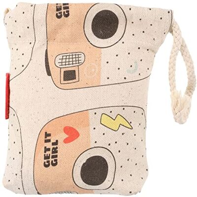 Bonamaison Printed Cotton Produce Bag with Drawstring, Reusable Grocery Bag, Biodegradable Eco-Friendly Bags, Travel Pouch, Sachet Bags, Shopping Bag, Eco Friendly, Foldable, Size: 12x15 Cm Bonamaison Printed Cotton Produce Bag with Drawstring, Reusable Grocery Bag, Biodegradable Eco-Friendly Bags, Travel Pouch, Sachet Bags, Shopping Bag, Eco Friendly, Foldable, Size: 12x15 Cm