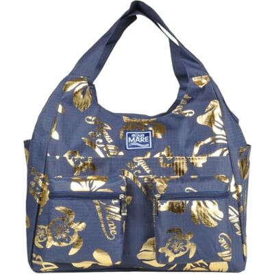 Aqua di Mare IBISCUS Metal Round Beach Bag 100% PL Aqua di Mare IBISCUS Metal Round Beach Bag 100% PL