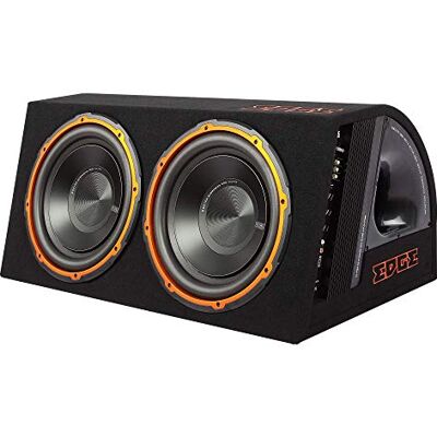Edge Car Audio EDB12TA Twin 12 Inch Active Bass Enclosure with built in amplifier Edge Car Audio EDB12TA Twin 12 Inch Active Bass Enclosure with built in amplifier