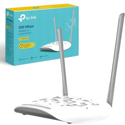 TP-Link TL-WA801N 300 Mbps Wireless N Access Point, Passive PoE Power Injector, Supports Multiple Operation Modes Access Point, Multi-SSID, Client, and Range Extender Modes, 10/100M Ethernet Port TP-Link TL-WA801N 300 Mbps Wireless N Access Point, Passive PoE Power Injector, Supports Multiple Operation Modes Access Point, Multi-SSID, Client, and Range Extender Modes, 10/100M Ethernet Port