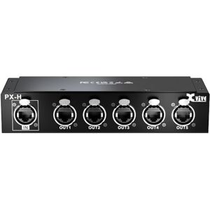 Xvive PX-H System Personal in-Ear Monitor Amplifier for Stage Monitors, 1 Ethernet Input and 5 Ethernet outputs with 19” rackmount kit. Xvive PX-H System Personal in-Ear Monitor Amplifier for Stage Monitors, 1 Ethernet Input and 5 Ethernet outputs with 19” rackmount kit.