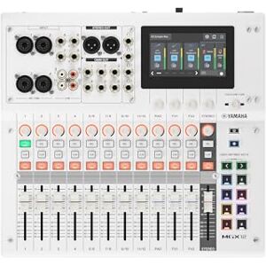 Yamaha MGX12 Digital Mixing Console – Compact Mixer with Touch LCD Control, Bluetooth Audio, Dual USB, microSD Multi-Track Recording and Intelligent Audio Tools – White Yamaha MGX12 Digital Mixing Console – Compact Mixer with Touch LCD Control, Bluetooth Audio, Dual USB, microSD Multi-Track Recording and Intelligent Audio Tools – White