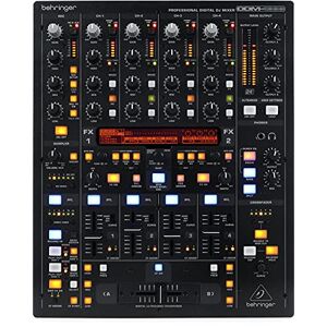 Behringer DIGITAL PRO MIXER DDM4000 Ultimate 5 Channel Digital DJ Mixer with Sampler, 4 FX Sections, Dual BPM Counters and MIDI
