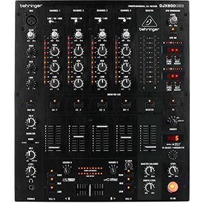 Behringer PRO MIXER DJX900USB Professional 5 Channel DJ Mixer with INFINIUM 'Contact-Free' VCA Crossfader, Advanced Digital Effects and USB/Audio Interface, Compatible with PC and Mac