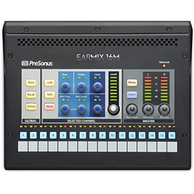 PreSonus EarMix 16M, 16x2, AVB-Networked Personal Monitor Mixer 16x2 AVB monitor mixer, in-ear & stage monitor control, live sound, integrates with StudioLive, low-latency personal mix PreSonus EarMix 16M, 16x2, AVB-Networked Personal Monitor Mixer 16x2 AVB monitor mixer, in-ear & stage monitor control, live sound, integrates with StudioLive, low-latency personal mix