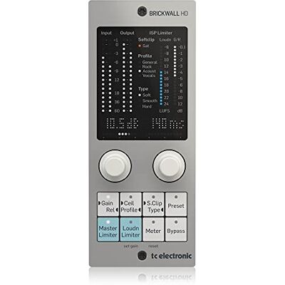 TC Electronic BRICKWALL HD NATIVE/BRICKWALL HD-DT Mastering Brickwall Limiter Plug-In with Optional Hardware Interface, Compatible with PC and Mac TC Electronic BRICKWALL HD NATIVE/BRICKWALL HD-DT Mastering Brickwall Limiter Plug-In with Optional Hardware Interface, Compatible with PC and Mac