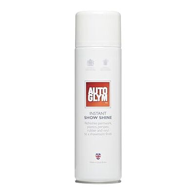 AutoGlym Instant Show Shine, 450mL Car Shine Spray Refreshes Paintwork, Plastics, Perspex, Rubber and Vinyl To a Showroom Finish AutoGlym Instant Show Shine, 450mL Car Shine Spray Refreshes Paintwork, Plastics, Perspex, Rubber and Vinyl To a Showroom Finish