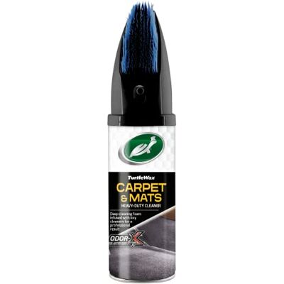 Turtle Wax 52738 Power Out Car Interior Carpet & Mat Shampoo Cleaner with Integrated Brush, 400ml – Deep Cleans, Deodorises & Revitalises Upholstery Turtle Wax 52738 Power Out Car Interior Carpet & Mat Shampoo Cleaner with Integrated Brush, 400ml – Deep Cleans, Deodorises & Revitalises Upholstery