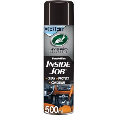 Turtle Wax Hybrid Solutions Inside Job Ceramic + Graphene Interior Cleaner 500ml DRIFT Scent – All-in-One Dashboard, Leather, Plastic & Upholstery Surface Cleaner with UV Protection Turtle Wax Hybrid Solutions Inside Job Ceramic + Graphene Interior Cleaner 500ml DRIFT Scent – All-in-One Dashboard, Leather, Plastic & Upholstery Surface Cleaner with UV Protection