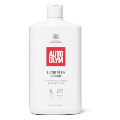 AutoGlym Super Resin Polish, Colour & Clarity Restorer, 1L Removes Light Scratches & Swirl Marks, High-Performance Formula Delivers Deep Gloss Shine, Paintwork Restoration & Protection AutoGlym Super Resin Polish, Colour & Clarity Restorer, 1L Removes Light Scratches & Swirl Marks, High-Performance Formula Delivers Deep Gloss Shine, Paintwork Restoration & Protection