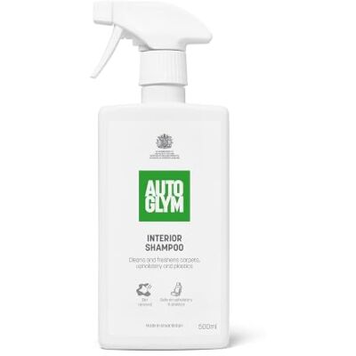 AutoGlym Interior Shampoo, Car Upholstery Cleaner, 500ml Car Interior Shampoo Cleaner – Cleans & Freshens Carpets, Fabrics, Upholstery & Plastic Trim AutoGlym Interior Shampoo, Car Upholstery Cleaner, 500ml Car Interior Shampoo Cleaner – Cleans & Freshens Carpets, Fabrics, Upholstery & Plastic Trim
