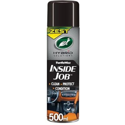 Turtle Wax Hybrid Solutions Inside Job Ceramic + Graphene Interior Cleaner 500ml ZEST Scent – All-in-One Dashboard, Leather, Plastic & Upholstery Surface Cleaner with UV Protection Turtle Wax Hybrid Solutions Inside Job Ceramic + Graphene Interior Cleaner 500ml ZEST Scent – All-in-One Dashboard, Leather, Plastic & Upholstery Surface Cleaner with UV Protection