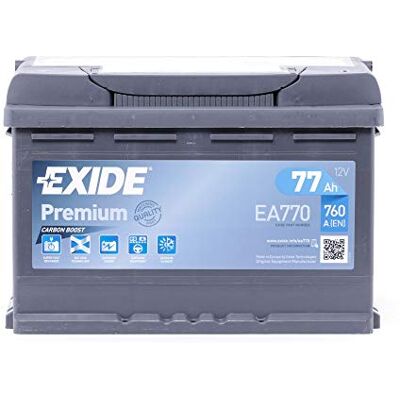 Exide Premium starting battery EA770 77 Ah Exide Premium starting battery EA770 77 Ah