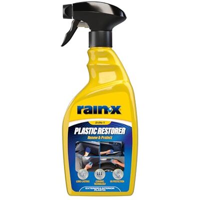 Rain-X Black Plastic Restorer for Cars – Trim Restorer Plastic and Rubber Renovator Car Interior and Exterior – Ceramic Technology, UV Protection, Durable Finish, Water and Dust Repellent – 500 ml Rain-X Black Plastic Restorer for Cars – Trim Restorer Plastic and Rubber Renovator Car Interior and Exterior – Ceramic Technology, UV Protection, Durable Finish, Water and Dust Repellent – 500 ml