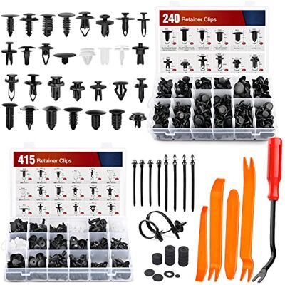 Nilight 700Pcs Car Push Retainer Clips & Auto Fasteners Assortment -30 Most Popular Sizes Nylon Bumper Fender Rivets with 10 Cable Ties and Fasteners Remover for Toyota GM Ford Toyota Honda Chrysler Nilight 700Pcs Car Push Retainer Clips & Auto Fasteners Assortment -30 Most Popular Sizes Nylon Bumper Fender Rivets with 10 Cable Ties and Fasteners Remover for Toyota GM Ford Toyota Honda Chrysler