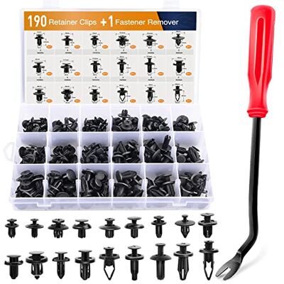 GOOACC GRC-82 190 Pcs Car Retainer Clips & Fastener Remover-18 Most Popular Sizes & Applications Auto Push Pin Rivets Set-Door Trim Panel Clips for Toyota, Honda, Nissan, Mazda-Bonus Fastener Remover GOOACC GRC-82 190 Pcs Car Retainer Clips & Fastener Remover-18 Most Popular Sizes & Applications Auto Push Pin Rivets Set-Door Trim Panel Clips for Toyota, Honda, Nissan, Mazda-Bonus Fastener Remover