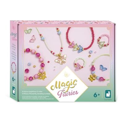 Janod 6 Jewels to Create Theme Butterflies Les Ateliers Bijoux Children's Creative Leisure Kit Fine motor skills and concentration From age 6 J09172 Janod 6 Jewels to Create Theme Butterflies Les Ateliers Bijoux Children's Creative Leisure Kit Fine motor skills and concentration From age 6 J09172