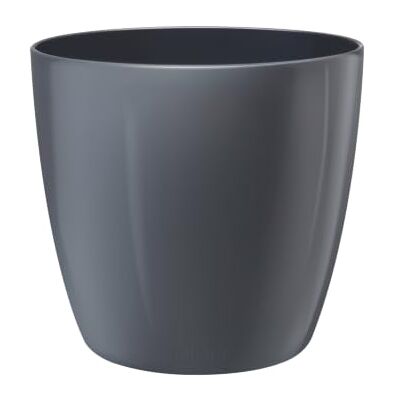 elho brussels diamond round 22cm flower pot Anthracite Ø 22.4 x H 20.1 cm Suitable for indoor use 100% Recycled plastic elho brussels diamond round 22cm flower pot Anthracite Ø 22.4 x H 20.1 cm Suitable for indoor use 100% Recycled plastic