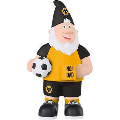 FOCO Premier League Wolves Number 1 Dad 25cm Garden Patio Ornament Gnome FOCO Premier League Wolves Number 1 Dad 25cm Garden Patio Ornament Gnome