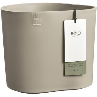 elho Eden 25cm Flower Pot Soft Taupe L 24.5 x W 26.2 x H 23.1 cm Suitable for Indoor & Outdoor Use 100% Recycled Plastic elho Eden 25cm Flower Pot Soft Taupe L 24.5 x W 26.2 x H 23.1 cm Suitable for Indoor & Outdoor Use 100% Recycled Plastic