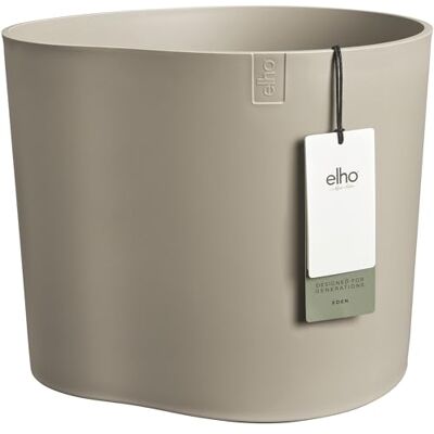 elho Eden 35cm Flower Pot Soft Taupe L 32.6 x W 36.4 x H 32 cm Suitable for Indoor & Outdoor Use 100% Recycled Plastic elho Eden 35cm Flower Pot Soft Taupe L 32.6 x W 36.4 x H 32 cm Suitable for Indoor & Outdoor Use 100% Recycled Plastic