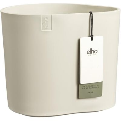 elho Eden 25cm Flower Pot Linen White L 24.5 x W 26.2 x H 23.1 cm Suitable for Indoor & Outdoor Use 100% Recycled Plastic elho Eden 25cm Flower Pot Linen White L 24.5 x W 26.2 x H 23.1 cm Suitable for Indoor & Outdoor Use 100% Recycled Plastic