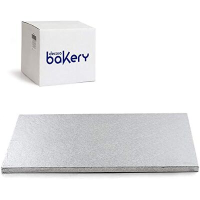 DECORA Cakeboard Silver 50 x 70 x h 1,2 cm - Cakeboard DECORA Cakeboard Silver 50 x 70 x h 1,2 cm - Cakeboard