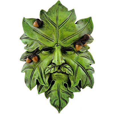 Top Collection Garden Acorn Greenman Hanging Plaque Top Collection Garden Acorn Greenman Hanging Plaque