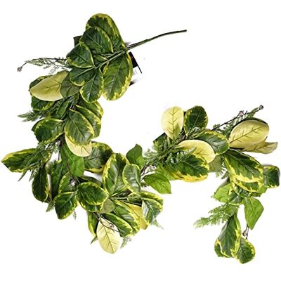 Leaf 180cm Artificial Garland Hanging Trailing Golden Ficus Plant - Artificial Garland Leaf 180cm Artificial Garland Hanging Trailing Golden Ficus Plant - Artificial Garland