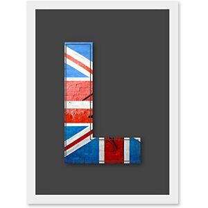 Artery8 - Letter L - Abstract - UK Flag - Wall Art Artery8 - Letter L - Abstract - UK Flag - Wall Art