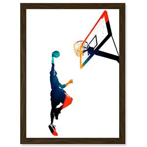 Wee Blue Coo Basketball Jump Hoop Ball Dunk Sport A4 Artwork Framed Wall Art Print Wee Blue Coo Basketball Jump Hoop Ball Dunk Sport A4 Artwork Framed Wall Art Print