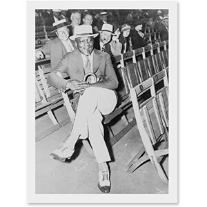 Artery8 - Jack Johnson Boxer - White - Wall Art Print Artery8 - Jack Johnson Boxer - White - Wall Art Print