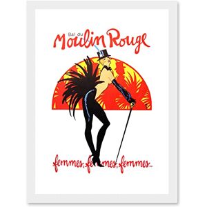 Artery8 - Burlesque Moulin Rouge Paris - A4 - Framed - Wall Art Print Artery8 - Burlesque Moulin Rouge Paris - A4 - Framed - Wall Art Print