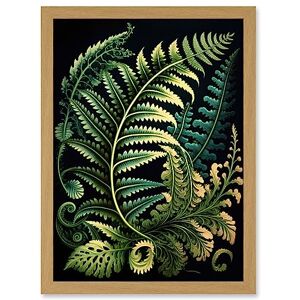 Artery8 - Fern Fronds - A4 - Light Oak - Wall Art Print Artery8 - Fern Fronds - A4 - Light Oak - Wall Art Print