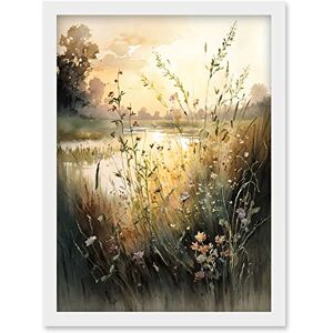 Artery8 - Serene Lakeside Landscape - A4 - Framed - Wall Art Print Artery8 - Serene Lakeside Landscape - A4 - Framed - Wall Art Print