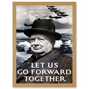 Artery8 War Winston Churchill Military Victory UK Britain England World War 2 A4 Artwork Framed Wall Art Print Artery8 War Winston Churchill Military Victory UK Britain England World War 2 A4 Artwork Framed Wall Art Print