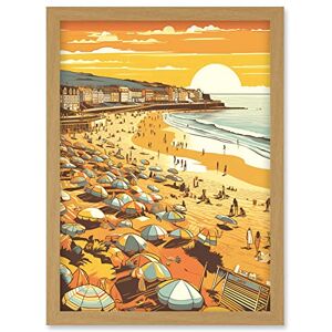 Artery8 - Summer Sunset at Busy Sandy Promenade Beach Artery8 - Summer Sunset at Busy Sandy Promenade Beach