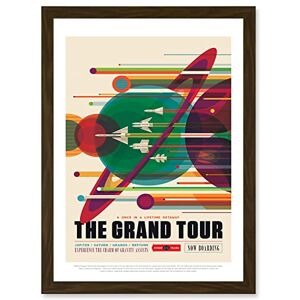 Artery8 - The Grand Tour - brown - framed wall art print Artery8 - The Grand Tour - brown - framed wall art print