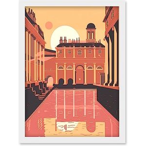 Artery8 - Roman Baths - A4 - Framed - Wall Art Artery8 - Roman Baths - A4 - Framed - Wall Art