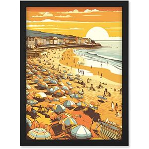 Artery8 - Summer Sunset at Busy Sandy Promenade Beach Artery8 - Summer Sunset at Busy Sandy Promenade Beach