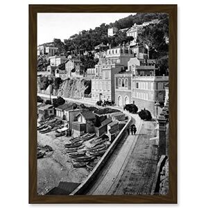 Artery8 - Vintage Photo Corniche Road I Marseilles France - Framed Wall Art Artery8 - Vintage Photo Corniche Road I Marseilles France - Framed Wall Art