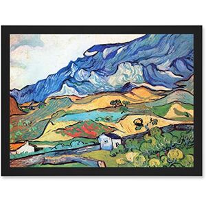 Artery8 Vincent Van Gogh Les Alpilles Mountain Landscape Artwork Framed Wall Art Print A4 Artery8 Vincent Van Gogh Les Alpilles Mountain Landscape Artwork Framed Wall Art Print A4