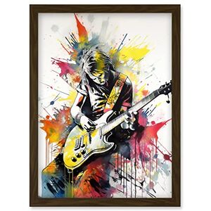 Artery8 - Guitarist Playing Electric Guitar - Brown Artery8 - Guitarist Playing Electric Guitar - Brown