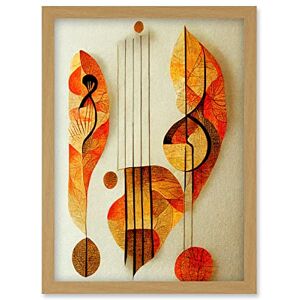 Artery8 - Modern Abstract Clef Staff - Warm Autumn Colours - Wall Art Print Artery8 - Modern Abstract Clef Staff - Warm Autumn Colours - Wall Art Print