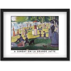 Artery8 - Georges Seurat - A Sunday On La Grande Jatte - A4 - Black frame - Framed Wall Art Print Artery8 - Georges Seurat - A Sunday On La Grande Jatte - A4 - Black frame - Framed Wall Art Print