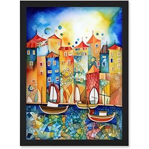 Artery8 - Abstract Sailing - A4 - Wall Art Print Artery8 - Abstract Sailing - A4 - Wall Art Print