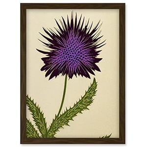 Artery8 - Thistle - Purple - A4 - Wall Art Artery8 - Thistle - Purple - A4 - Wall Art