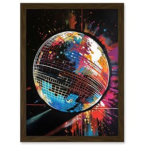 Artery8 - Disco Ball Music Night Reflections - Wall Art Print Artery8 - Disco Ball Music Night Reflections - Wall Art Print