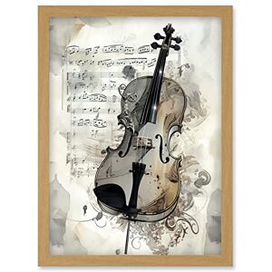 Artery8 - Violin Instrument and Sheet Music - Light Oak Artery8 - Violin Instrument and Sheet Music - Light Oak